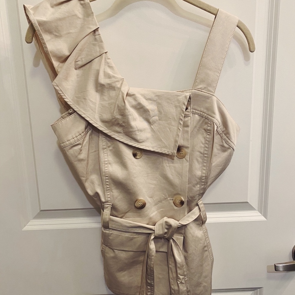 Khaki Button Down Top